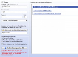 FTP der Homepagesoftware
